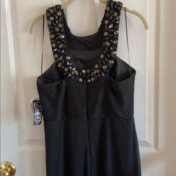 NEW Alex Evenings black beaded formal gown dress - Picture 7 of 10